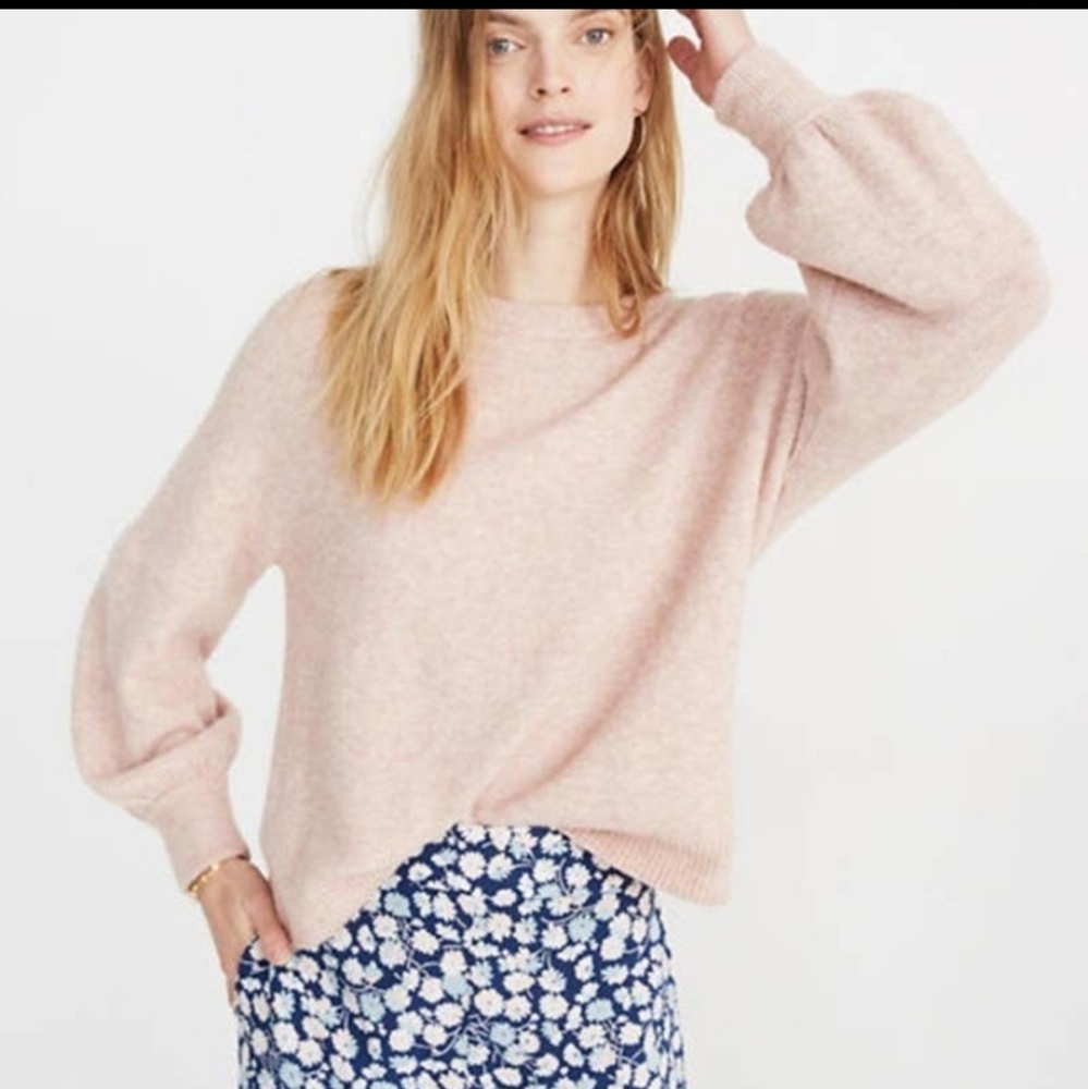 Madewell bubble sleeve sweater